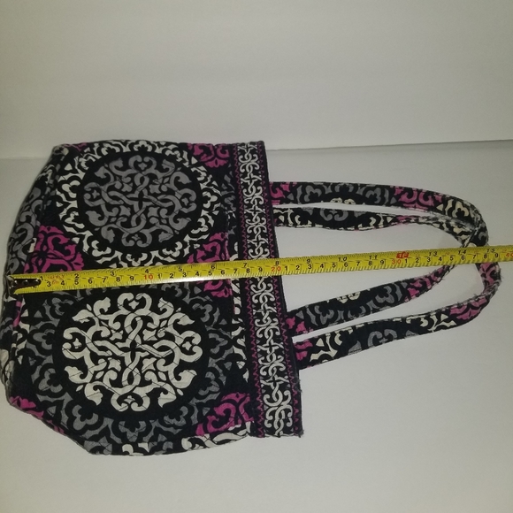 Vera Bradley megenta floral satchel/handbag - Picture 7 of 11